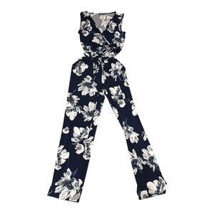 Floral Navy Jumpsuit